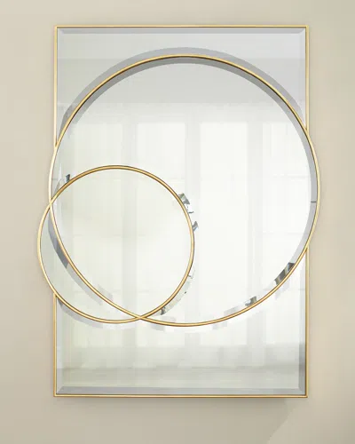 John-richard Collection Eclipse Mirror In Gold