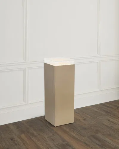 John-richard Collection Edda Pedestal Iv In Brass