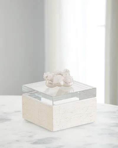 John-richard Collection Encased Quartz Box Iii In White
