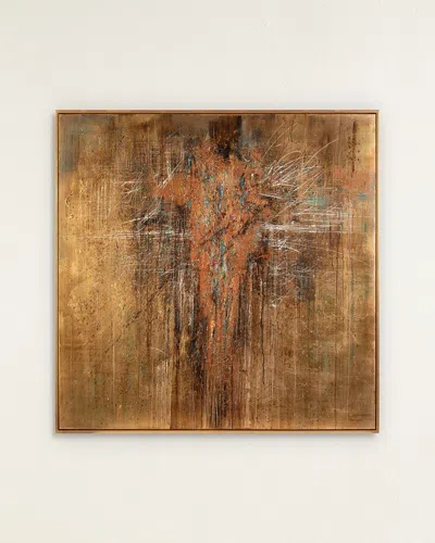John-richard Collection Everlasting Elegy Original Painting By Teng Fei In Brown