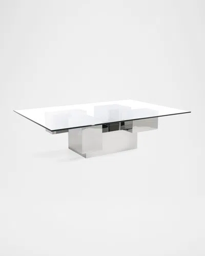 John-richard Collection Excelsis Cocktail Table In Stainless Steel