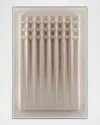 John-richard Collection Faceted Fabric Textural Wall Art In Ivory