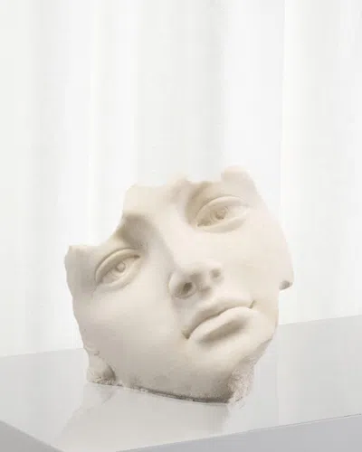 John-richard Collection Facial Fragment Sculpture In Neutral