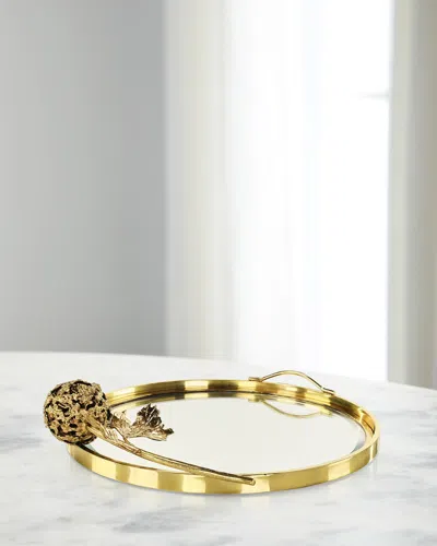John-richard Collection Fiore Tray In Brass