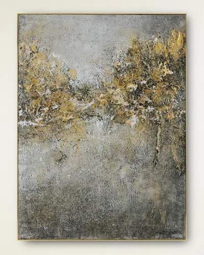 John-richard Collection Flickering Embers Original Oil Painting On Canvas