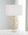 John-richard Collection Floating Discs Table Lamp In Gold