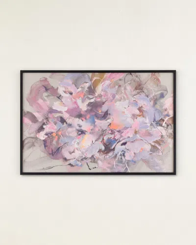 John-richard Collection Floral Palette Ii Original Painting By Teng Fei In Grey