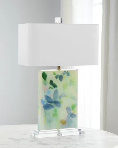 John-richard Collection Floral Table Lamp In Multi