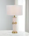 John-richard Collection Flowering Quince Table Lamp In White