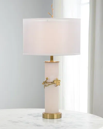 John-richard Collection Flowering Quince Table Lamp In White