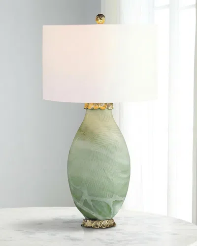 John-richard Collection Foglia 23" Table Lamp In Green