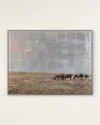 John-richard Collection Freedom On The Range Framed Giclee In Grey