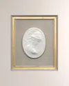 John-richard Collection French Nouveau I Framed Cameo Wall Art In Yellow