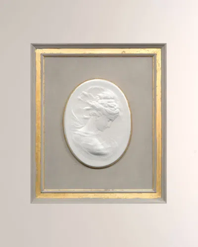 John-richard Collection French Nouveau I Framed Cameo Wall Art In Yellow