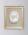 John-richard Collection French Nouveau Ii Framed Cameo Wall Art In Yellow
