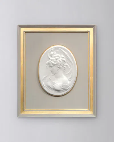John-richard Collection French Nouveau Ii Framed Cameo Wall Art In Yellow