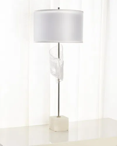 John-richard Collection Furls Of White Lamp In Multi