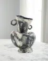 John-richard Collection Fuso Vase Iii In Gray