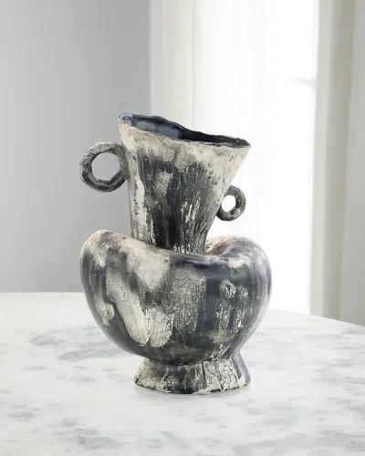 John-richard Collection Fuso Vase Iii In Black