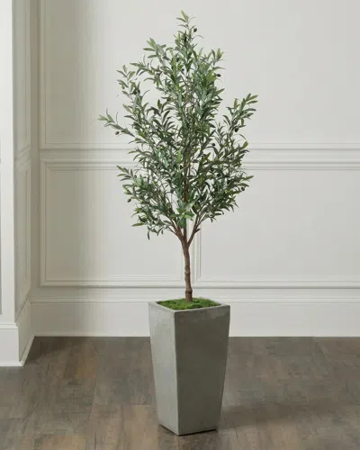 John-richard Collection Garden Olive Faux Tree, 87" In Gray