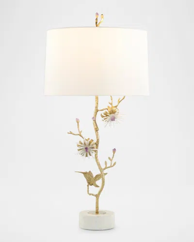 John-richard Collection Gemstone Garden 37" Table Lamp In Gold