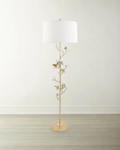 John-richard Collection Gemstone Garden 68" Floor Lamp In Gold