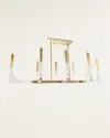 John-richard Collection Genesis Acrylic 8-light Chandelier With Polished Nickel In Gold