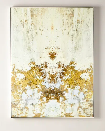 John-richard Collection Gilded Ivory Giclee On Canvas Wall Art In Multi