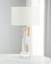 JOHN-RICHARD COLLECTION GILDED SELENITE 32" TABLE LAMP