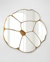 John-richard Collection Gilded Shards 58" Wall Mirror In Gold