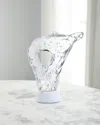 John-richard Collection Glacial Wisp Sculpture On Marble Base, Large In White