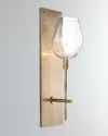 John-richard Collection Glass Globe Wall Sconce In Gold