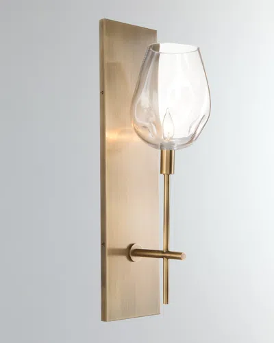 John-richard Collection Glass Globe Wall Sconce In Gold