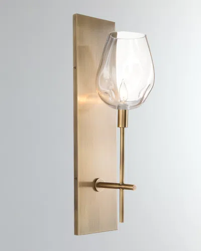 John-richard Collection Glass Globe Wall Sconce In Yellow
