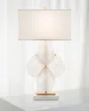 John-richard Collection Glass Petal Table Lamp In Gold