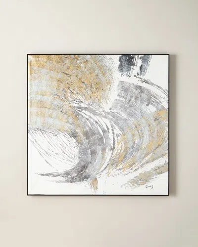 John-richard Collection Golden Wave Oil Painting By Dong In Multi