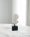 John-richard Collection Greek Bust On Marble Base In White