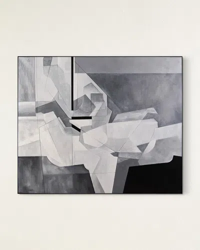 John-richard Collection Grey Scale Original Painting In Gray