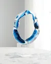 John-richard Collection Hand-blown Glass Sculpture I In Blue
