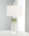 John-richard Collection Hand-cut Glass 31" Table Lamp In White