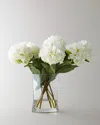 John-richard Collection Heavenly Peonies Faux Floral Arrangement In White