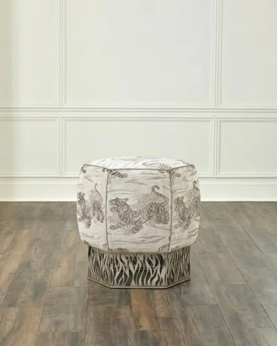 John-richard Collection Honeycomb Ottoman