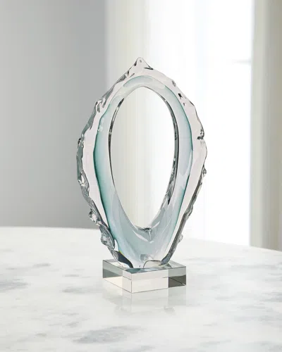 John-richard Collection Icecast Sculpture, Large In Blue