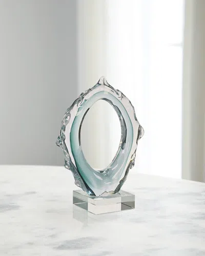 John-richard Collection Icecast Sculpture, Small In Blue