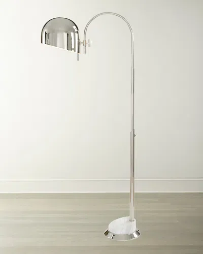 John-richard Collection Industrial Modern Floor Lamp In Silver