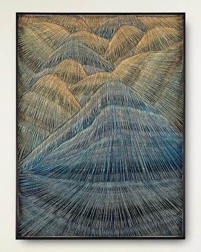 John-richard Collection Infinite Peaks Original Acrylic Wall Art By He Hongbin