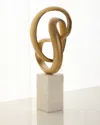 John-richard Collection Intertwined Sculpture In Gold
