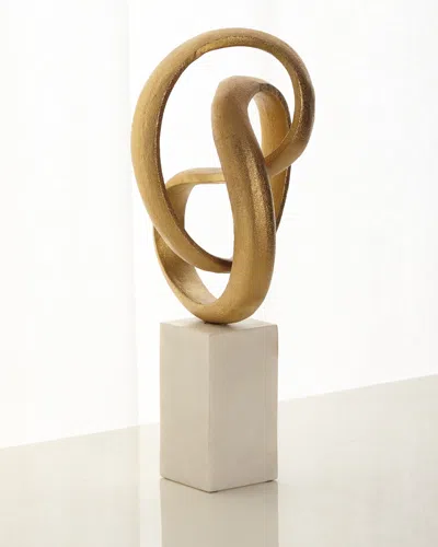 John-richard Collection Intertwined Sculpture In Gold