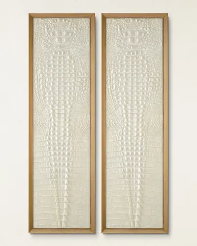 John-richard Collection Kano Wall Panels, Set Of 2 In Gold
