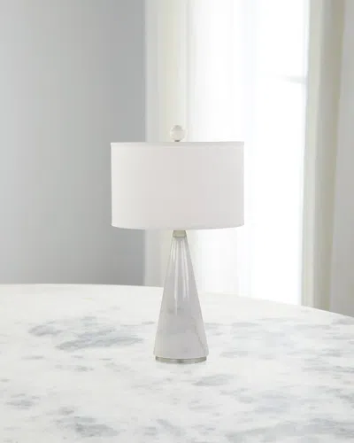 John-richard Collection Kegel 29" Marble Table Lamp In White